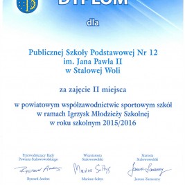 Igrzyska Młodzieży Szkolnej w roku szk. 2015/2016