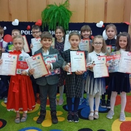 Uroczyste wręczenie nagród w Szkolnym Konkursie Poezji Patriotycznej  „Polska – moja Ojczyzna” dla uczniów klas 0-3